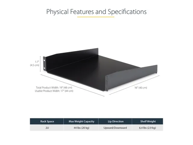 19 inch Universele Rack Mount Cantilever Shelf
