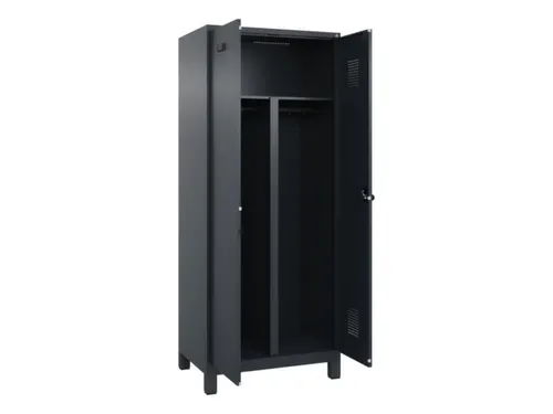 PBM-locker,HxBxD 1950x800x500mm,2vak,vak B 400mm,draaigrendel