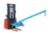 Bras de levage force 1t L 1600mm télescopique inclinaison 25° pieds