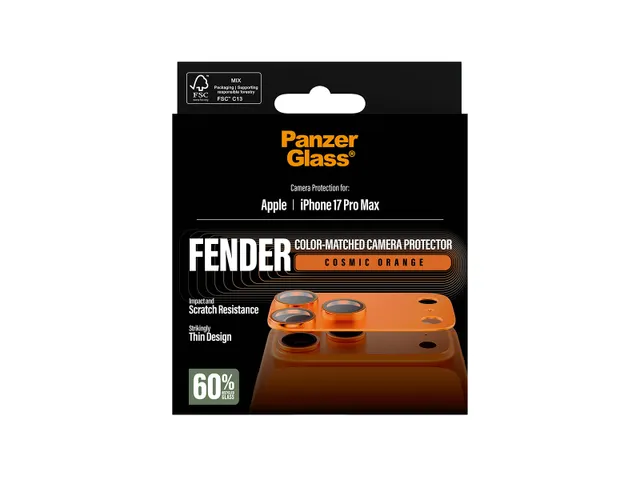 PanzerGlass Fender Camera Protector Cosmic Orange iPhone 17 Pro Max