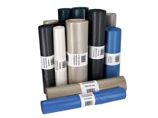 Afvalzak Cleaninq 65/25x140cm HDPE recycled T25 240 Liter transparant - 3