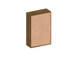 Schuifdeurkast 1540x1000x430mm Romp Noten Decor Front Beuken - 1