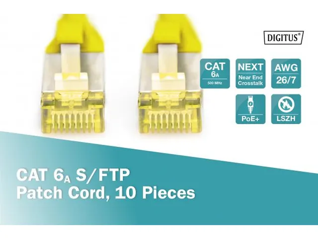 CAT 6A S/FTP PATCH CORD 10P AWG 26/7 3m