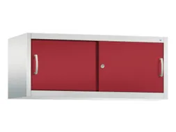 opzetkast,v. schuifdeurkast,romp RAL7035,front RAL3003
