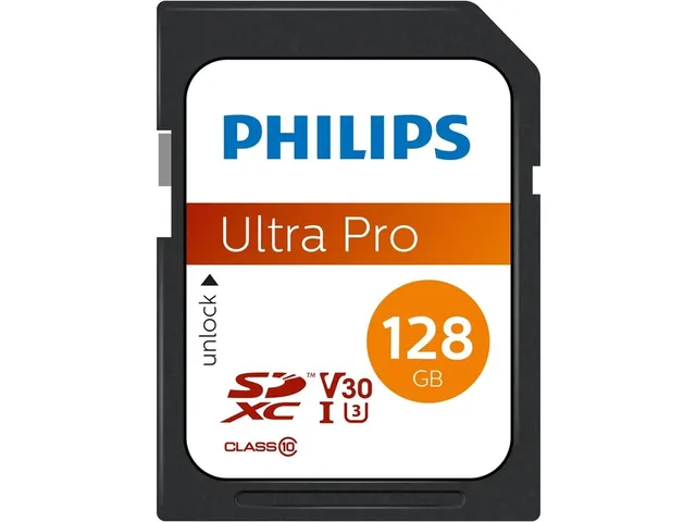 Philips Ultra Pro SDXC Geheugenkaart 128GB UHS-I U3 V30 Class 10