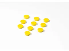 Memomagneten Smit Visual Rond 20mm Geel 10 stuks