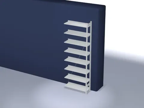 dossierstelling,aanbouwveld,HxBxD 2700x1010x335mm,vaklast 60kg