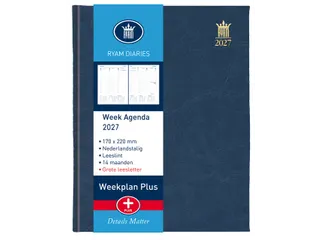 Agenda 2027 Ryam Weekplan Plus Mundior groot letter 7dagen/2pagina's a - 1