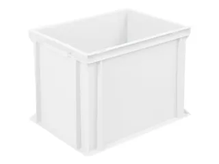 Euronorm Stapelkrat Pe 320x400x300mm 31liter Gesloten Wit - 1