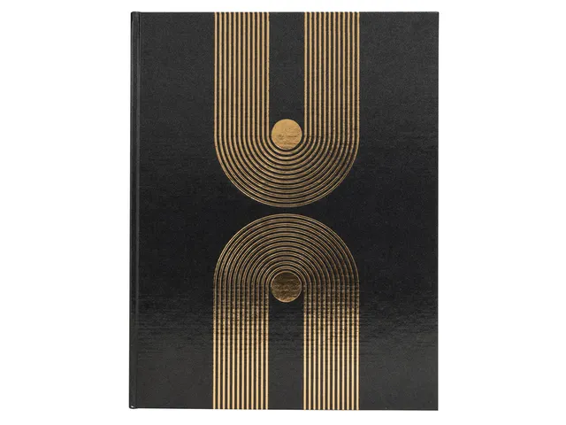 Gastenboek Exacompta Graphik 270x220mm blanco zwart