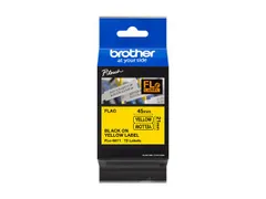 BROTHER FL-E6511 Labeltape Zwart op geel 21mm