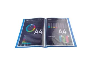 Showalbum Chromaline PP 40 tas A4 blauw - 2
