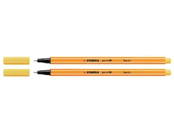 Fineliner STABILO point 88/44 geel 0.4mm