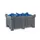 stapelbak,HxLxB 600x800x1200mm,300l,PE,grijs,Wanden gesloten