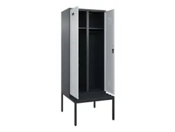 locker met bank,voor scheiding van kleding,HxBxD 2120x800x815mm,2vak