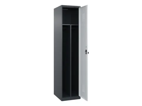 locker voor scheiding van kleding,HxBxD 1850x400x500mm,1vak