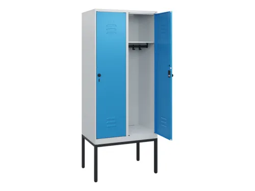 locker,HxBxD 1950x800x500mm,2vak,vak B 400mm,draaigrendel