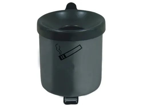 Veiligheidswandasbak 0.6 liter 100x90mm Kantelbaar Poedercoat Grafiet