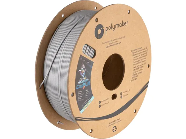 PolyLite CosPLA Version A Easily Sandable grijs/zilver 1kg 3D Filament