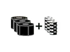 Zebra ZipShipKit2 3 Rolls Z-Select 2000T Labels 102 X102M
