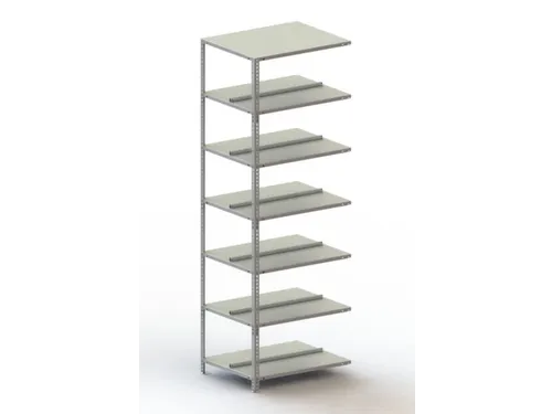 Schroefstelling Aanbouwveld Ral7035 2200x752x604mm 7legborden 80kg