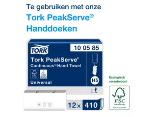 Tork 552508 H5 Elevation PeakServe Continu Handdoek Dispenser Zwart - 2