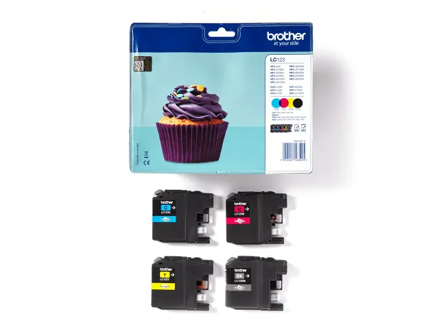 Brother LC-123 Valuepack Inktcartridges Zwart + Kleur