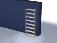 dossierstelling,grondveld,HxBxD 2700x1060x335mm,vaklast 60kg