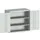 kast met geperforeerde platen,HxBxD 1000x1050x650mm,2xStalen bodem