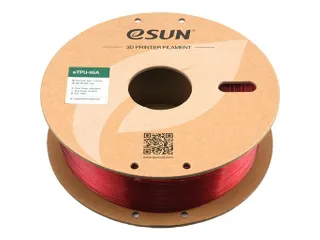 3D Printer Filament eTPU-95A eSun 1,75mm Transparant Rood 1kg - 2