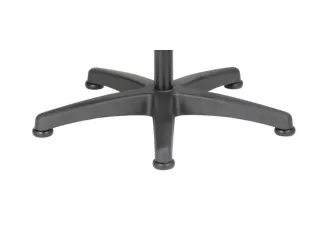 Hoge Werkstoel Ergo 25 580-850mmx440x410mm Zwart PU Glijders - 5
