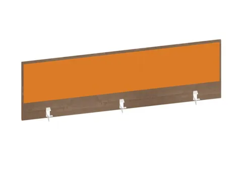 baliepaneel,v. bureau,aanbouw achter,B 1600mm,NT-cherry,BN3005-geel