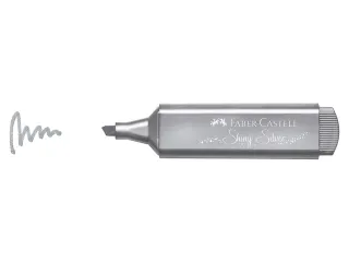 Tekstmarker Faber Castell Metallic zilver - 2