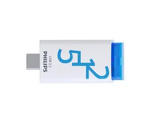 USB stick 3.2 Philips Click USB-C 512GB blauw - 6