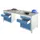 Werkplaatsbureau Bxdxh 1700x800x720mm 6laden Ral7035 Front Ral5012