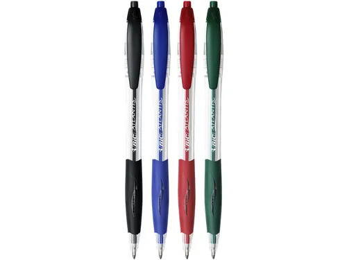 Balpen Bic Atlantis classic grip clic medium zwart