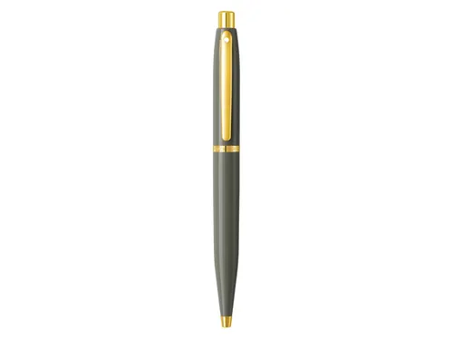 Balpen SHEAFFER VFM 9427 Glossy Light Gray met PVD Gold-Tone Trim