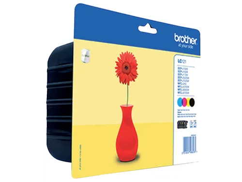 Brother LC-121 Valuepack Inktcartridges Zwart + Kleur