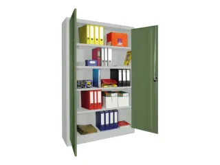 universele kast,HxBxD 1950x1200x400mm,RAL7035,front RAL6011 - 2
