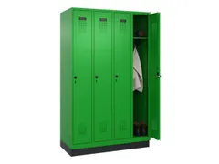 locker,HxBxD 1950x1200x500mm,4vak,vak B 300mm,draaigrendel,sokkel