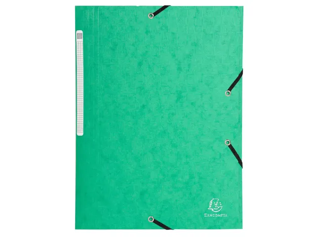 Elastomap A4 glanskarton 3 kleppen monobloc Assorti