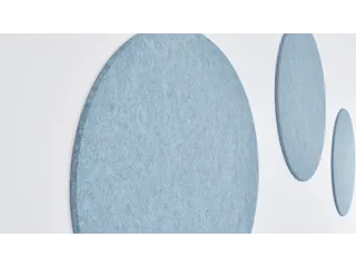 Akoestisch PET-vilt rond plafondpaneel Ø120cm Blauw - 5