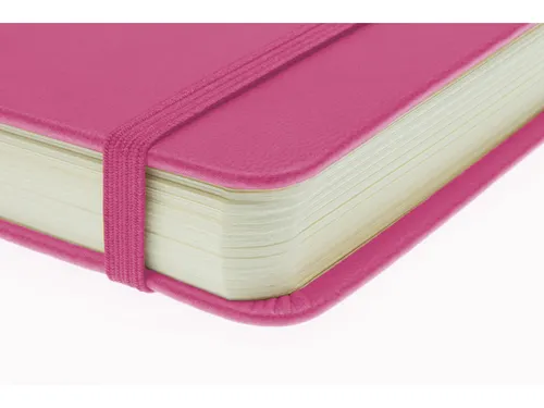 Schetsboek Kangaro A5 landscape hot pink PU HC 80 vel 140gr roomwit me