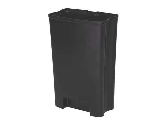 Binnenbak 90 Liter Zwart Kunststof End Step Rvs