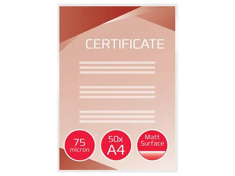 Matt lamineerhoes A4 150 micron (2 x 75) mat/glanzend