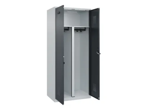 PBM-locker,HxBxD 1850x800x500mm,2vak,vak B 400mm,draaigrendel