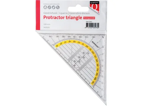 Geodriehoek Quantore 14Cm Transparant