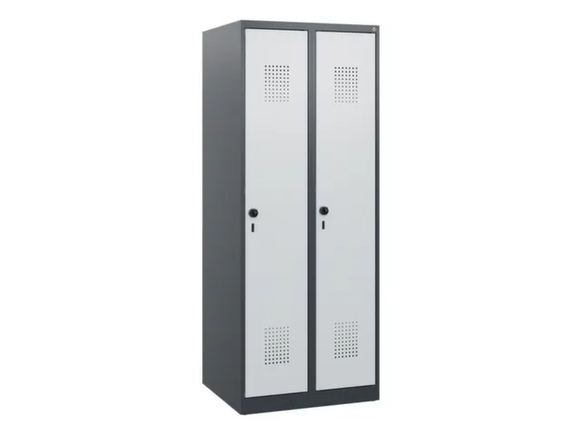 schoollocker,HxBxD 1530x600x500mm,2vak,vak B 300mm,draaigrendel