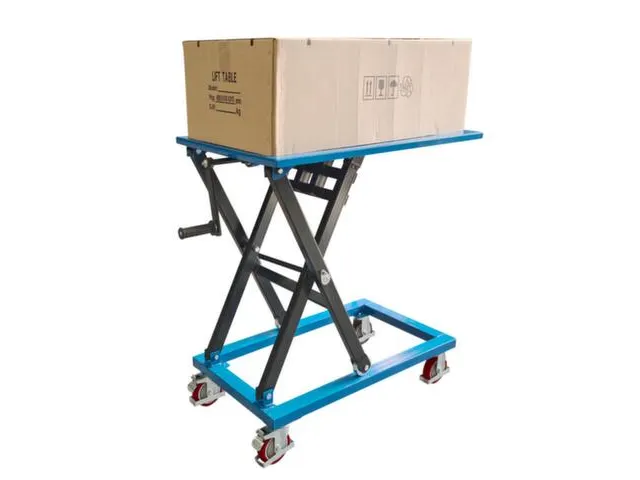 Mobiele heftafel met spindel,draagverm. 350kg,platform LxB 950x600mm