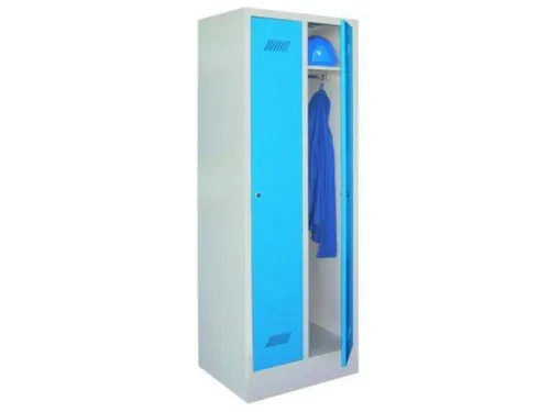 locker,HxBxD 1850x600x500mm,2vak,vak B 300mm,RAL7035,front RAL7016